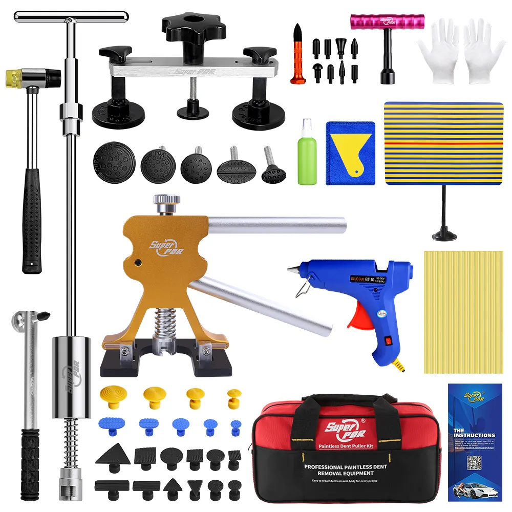 Super República democrática de la pintura de DIY menos Dent herramienta de eliminación de Kits de coche cuerpo Ave Dent Reparación de herramienta Extractor de abolladura