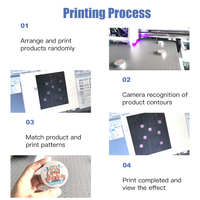 Impresora UV Plana de Escritorio 6090 para Botellas, Plástico, Metal y Carcasas de Teléfono con Cámara CCD, Impresión UV Directa