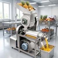 Citruspers van roestvrij staal, gember- en sinaasappelpers, geïntegreerde sapcentrifuge voor verwerkingsbedrijven