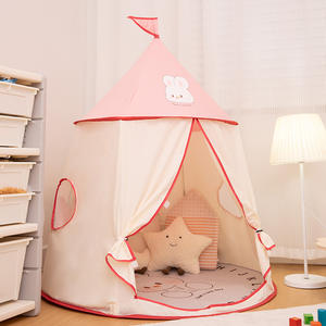 Tente pour enfants, tente intérieure pour petite fille, château de princesse, salle de jeux pour bébé à la maison, jouets pour filles, lits séparés, yourtes pour <span class=keywords><strong>dormir</strong></span> - Product Image 4