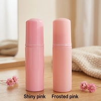 Bouteille de lavage des mains en PET rose HengMeiRui avec pulvérisateur à pompe 30ml/50ml/60ml Boîte d'emballage transparente