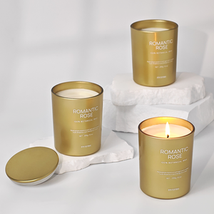 Velas aromáticas de soja natural pura de alta calidad, estilo lujo dorado, con tapa metálica y logotipo personalizado para decoración del hogar. - Product Image 5