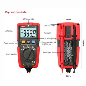 Multimètre numérique de poche UNI-T UT125C 2024, 600V 400mA DC/AC III CE 10Hz-60kHz, résistance 40M - Product Image 4