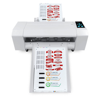 Stabiele prestatie label snijmachine met stappenmotor, automatische invoer, snijplotter met touchscreen voor decal stickers