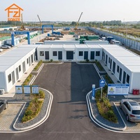 Maison préfabriquée modulaire en conteneur, bâtiment portable, logement pour camp de travail, dortoir modulaire détachable pour les travailleurs de projets à l'étranger