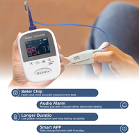 Tensiomètre Électronique Portable de Poche BERRY BM1000A avec Surveillance de l'Oxygène Sanguin et de la Fréquence Cardiaque, Écran OLED, Bluetooth
