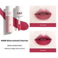 Velvet Lip Mud & Gloss, Lipstik Pemutih untuk Pelajar Wanita, Lip Gloss Balm Warna Bibir Merek Niche Musim Gugur Musim Dingin, Berpigmen Alami