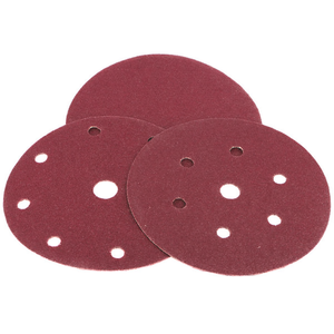 แผ่นขัดเวลโคร 120 กริต 8+1 รู ผลิตจากคอรันดัม สำหรับเครื่องขัดแบบออร์บิทัล - Product Image 2