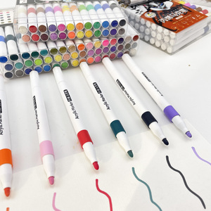 Nouveau produit d'usine : Ensemble de 24, 36 ou 48 marqueurs de peinture acrylique aux couleurs vives avec emballage en boîte PP et logo personnalisé - Product Image 2