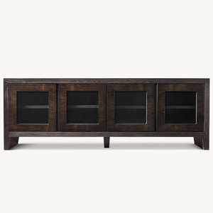 Meubles de salon modernes FERLY ODM Support de télévision en bois de chêne en bois massif durable de style américain - Product Image 1