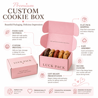 Boîte d'emballage personnalisée pour biscuits, friandises, gâteaux, chocolats, en papier ondulé, avec logo, pour livraison OEM, boîte cadeau, boîte d'expédition