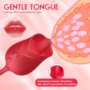 Vibrador Rosa en Oferta en Amazon, Juguete Sexual para Mujer, Vibrador de Lengua para Lamer la Vagina, Estimulación del Clítoris y los Pezones - Product Image 3