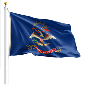 <span class=keywords><strong>Drapeau</strong></span> de l'État <span class=keywords><strong>du</strong></span> <span class=keywords><strong>Dakota</strong></span> <span class=keywords><strong>du</strong></span> <span class=keywords><strong>Nord</strong></span> (États-Unis) pour affichage intérieur/extérieur, en polyester de haute qualité avec œillets en laiton, vente en gros personnalisée - Product Image 1