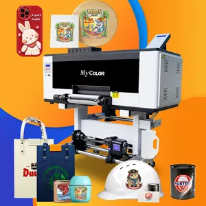 Wereldkleur Fabrikant Prijs A3 Uv Dtf Logo Digitale Drukkerij Machines Uv Flatbed Printer
