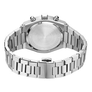 Montre Chronographe Sportive de Luxe pour Homme à Quartz, Logo Personnalisé, Étanchéité 5 ATM, Boîtier Multifonctionnel en Caoutchouc, Cuir et Alliage, Design Tendance - Product Image 6