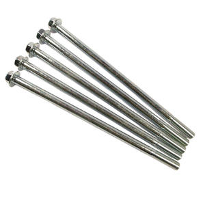 Boulons M10*210 haute résistance avec bride hexagonale, filetage fin 1,25 mm, en acier au carbone, allongés pour arbre de rotor de générateur - Product Image 5