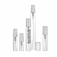 Vente en gros Logo personnalisé 2ml 3ml 5ml 10ml 20ml mini flacons de parfum en verre transparent avec atomiseur pour voyage