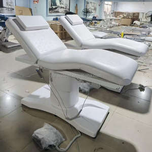 Multi-funzionale salone di bellezza mobili bianco letto viso regolabile capacità di peso cosmetico massaggio elettrico sedia letto - Product Image 1