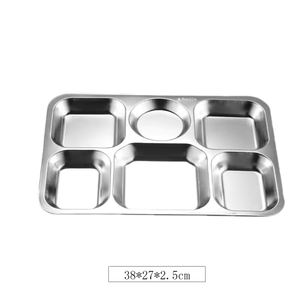 304 из нержавеющей стали 5-секционный прямоугольный Ланч-бокс 28x22x6 см Прочный Контейнер для хранения пищевых продуктов Bento, оптовая продажа с завода - Product Image 4
