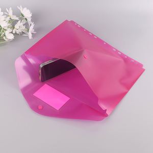 A4 Transparent PP 11-Hole Document Bag Zipper Student Exam Binder Featuring Folder Holder Envelope Wallet School <b>File</b> - Product Image 5