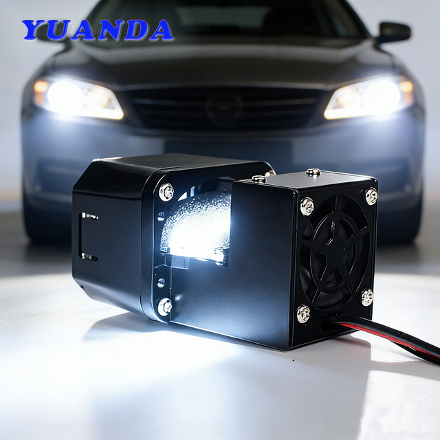 Mini 1.5-Inch 50W CSP LED Lens Module Car Motorcycle Light Blue 6000K H7 Bulb 13800LM 12V High Brightness New Universal Fitment