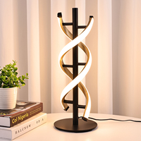 Nouvel arrivage d'humidificateur de table en forme de double torsion lampe de bureau LED multifonctionnelle de meilleure qualité moderne pour salle de lecture DC aluminium