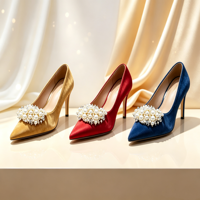 Clips de chaussures détachables en perles et cristaux, ornements de chaussures de mariée, broches pour chaussures, accessoires de décoration pour chaussures à talons hauts