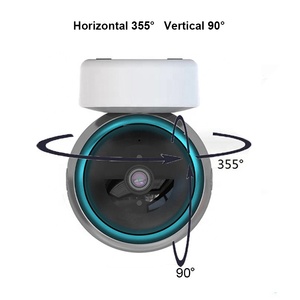กล้องโดมรักษาความปลอดภัยในบ้านในร่ม,กล้องโดมเด็ก2K Ultra HD WiFi มองเห็นกลางคืนเสียง2ทางเข้ากันได้กับ Alexa และ <span class=keywords><strong>Google</strong></span> Assistant - Product Image 6