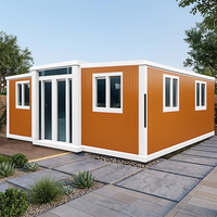 Résidence Conteneur Portable de Luxe Extensible, Structure Sandwich, Espace de Travail Moderne, Cuisine, Chambre, Usine
