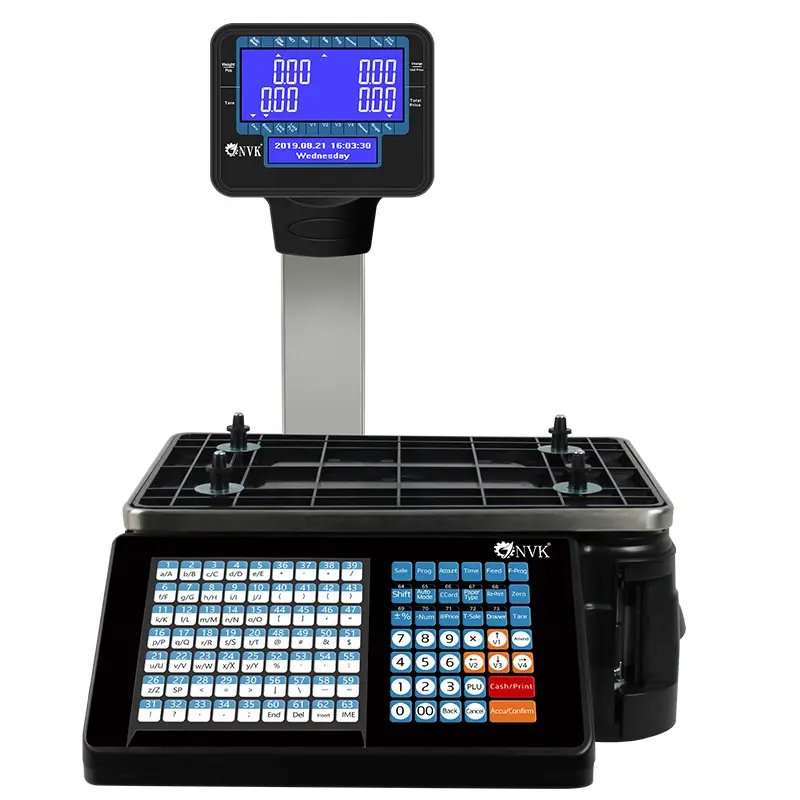 NVK 15 кг 30 Тепловой Билл этикеток со штрих-кодом для печати чеков весы продукты ежедневный отчет запрос кассовый аппарат весы TM-A20