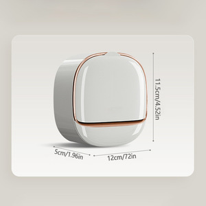 Support à <span class=keywords><strong>Savon</strong></span> Mural Moderne et Élégant, Meilleure Vente, Boîte <span class=keywords><strong>de</strong></span> <span class=keywords><strong>Rangement</strong></span> à <span class=keywords><strong>Savon</strong></span> <span class=keywords><strong>de</strong></span> Luxe Pliable avec Conception <span class=keywords><strong>de</strong></span> Drainage et Boucle Adhésive - Product Image 5