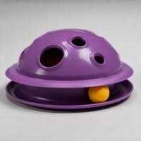 YAOYUE Distributeur de friandises interactif pour animaux de compagnie, à rotation 360 degrés, en PP + PET, pour chats et petits chiens