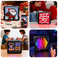Écran LED intelligent couleur pleine gamme à pixels méca, lumière d'ambiance E-Sports à poser sur bureau, cadeau créatif DIY, directement de l'usine