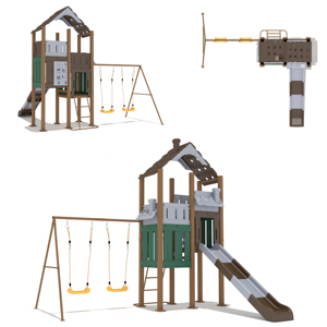 Jeux de plein air pour enfants <span class=keywords><strong>avec</strong></span> balançoire et <span class=keywords><strong>toboggan</strong></span>, maison de jeu de <span class=keywords><strong>jardin</strong></span> pour enfants, aire de jeux pour tout-petits, ensemble de jeux pour maternelle - Product Image 1