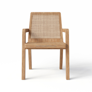 FERLY All-Weather Teak Dining Set Restaurant <strong>Table</strong> with <strong>Chairs</strong> for Outdoor <strong>Garden</strong> Furniture for Hotels <strong>and</strong> Parks - Product Image 4