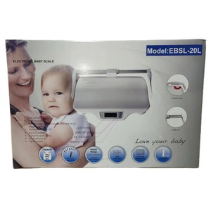Báscula para Bebés EBSL de 20L, 20kg Máx., Medición Digital del Peso con Bandeja, Forma Rectangular Blanca - Product Image 5