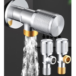 Robinet d'arrêt d'angle en laiton G1/2'' à filetage mâle pour cuisine et salle de bain - Product Image 6
