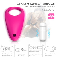 Anneau vibrant S-HANDE pour pénis, vibromasseur de gland en silicone, jouet sexuel pour hommes, anneau de verrouillage