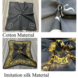 <span class=keywords><strong>Bandana</strong></span> Quadrata Personalizzata per Donna, Decorazione Moda con Stampa Serigrafica, Bandane in Cotone Multicolore Personalizzate - Product Image 3