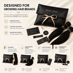 Bolsa de Seda Satinada Brillante de Lujo, Reutilizable y Duradera, con Impresión de Logotipo Personalizado para Exhibición de Joyería en Boutique, en Bolsa de Papel - Product Image 2