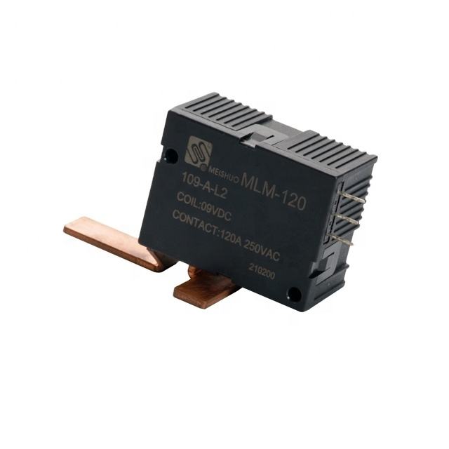 Meishuo MLM-120-109-A-L2 Normally Open 9VDC 120A Double Coils 6W Latching Relay for Electricity Meter