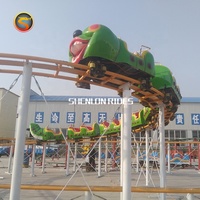 Train à chenilles à glissière Caterpillar en vente chaude, manège de montagnes russes pour enfants