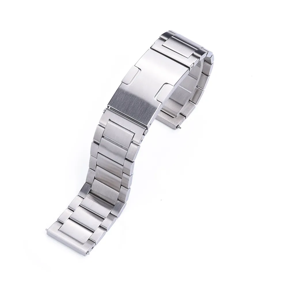 JEULONG Custom 22mm Cinturini per orologi di lusso in acciaio inossidabile metallo a tre perline cinturino in metallo