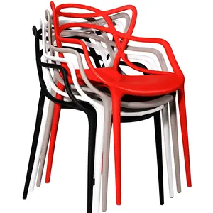 Kkmoon — chaise empilable en plastique, chaise d'extérieur, Style café