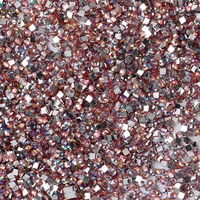 Strass en résine brillante peints à la main, 2,5 mm, carrés, à dos plat, diamants en cristal pour décoration DIY de nail art et bijoux