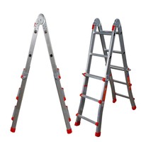 Vente en gros d'usine 4X3 4X4 4X5 4X6 Step EN 131 Échelle télescopique articulée en aluminium