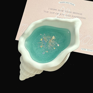 Ocean Fireworks Conch Atmosphere Fragancia creativa Caja de regalo Jalea Cera Shell Estrella de mar Cera de soja Velas aromáticas perfumadas - Product Image 6