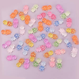 装飾のための新しいカラフルな発光かわいいカメミニ樹脂フィギュア工芸品 - Product Image 1