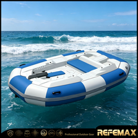 Bote Inflable de Pesca de Alta Calidad de la Fábrica de Barcos Weihai, con Piso de Aluminio/Aire, Catamarán Portátil, Bote de Pesca