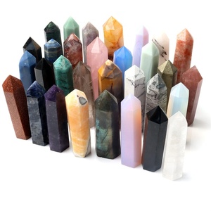 Torres de Cristal Natural, Artesanía Popular Hecha a Mano, Decoración para el Hogar, 8-9cm, Varitas Coloridas Variadas al por Mayor - Product Image 2
